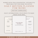 Daily Rhythm Planner For Moms